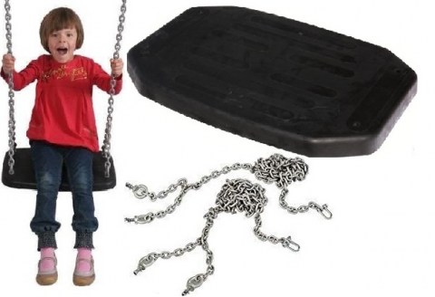 XXL commercial rubber flat swing seat single heavy duty seat_024